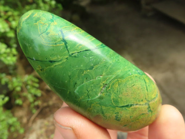 Polished Large Green Verdite Palm Stones  x 12 From Zimbabwe - Toprock Gemstones and Minerals 