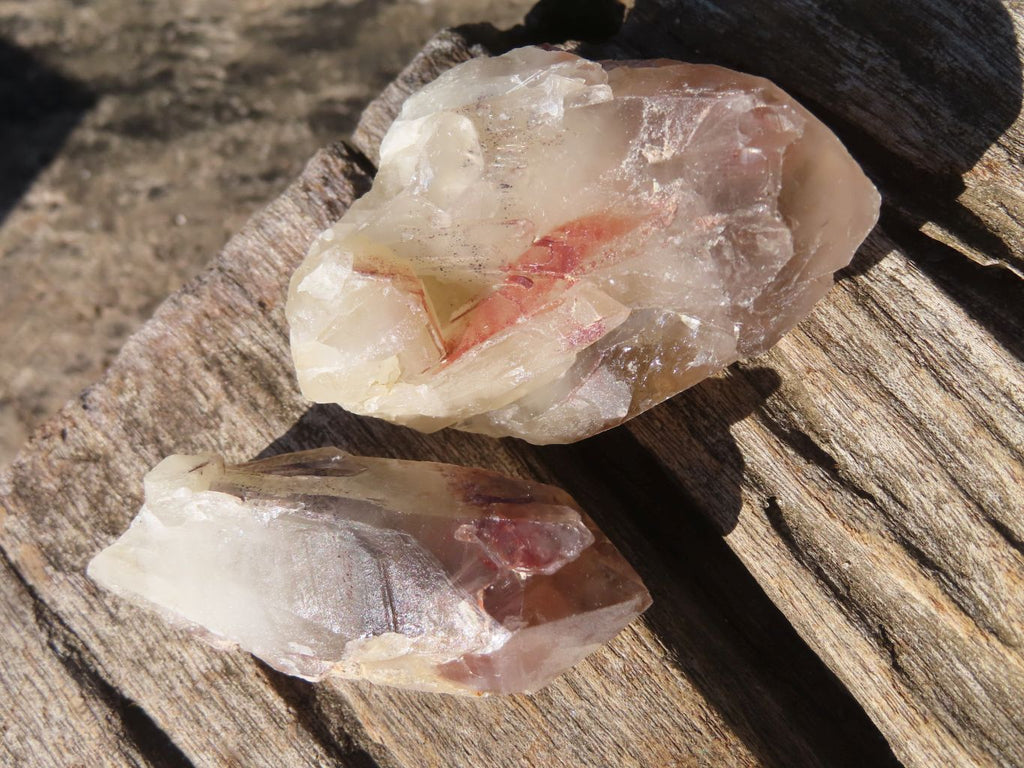 Natural Red Hematoid Quartz Crystals x 35 From Karoi, Zimbabwe - Toprock Gemstones and Minerals 