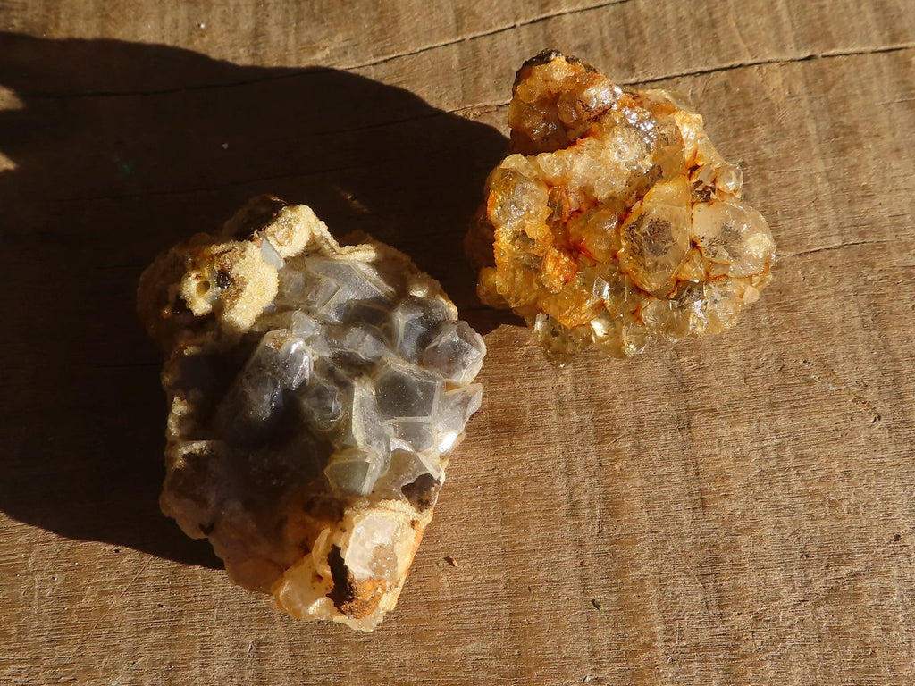 Natural Limonite Quartz Clusters x 24 From Solwezi, Zambia - Toprock Gemstones and Minerals 