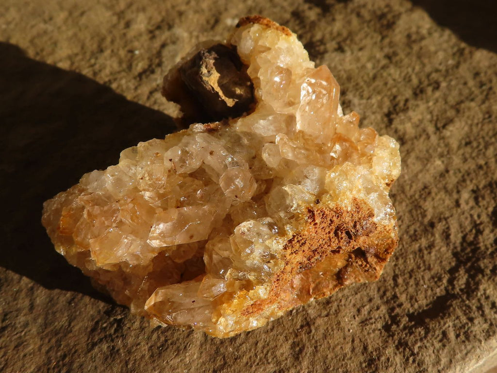 Natural Limonite Quartz Clusters x 24 From Solwezi, Zambia - Toprock Gemstones and Minerals 
