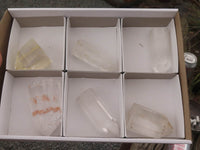 Polished Clear Quartz Crystal Points x 6 From Madagascar - TopRock