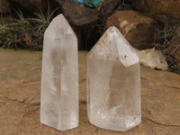 Polished Clear Quartz Crystal Points x 6 From Madagascar - TopRock