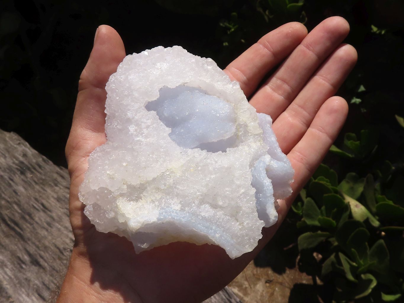Natural Etched Blue Chalcedony Specimens  x 6 From Malawi - TopRock