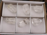 Polished Clear Quartz Crystal Points x 6 From Madagascar - TopRock