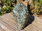 Polished Rare Emerald Mica In Matrix Standing Free Forms x 1 From Mutoko, Zimbabwe - Toprock Gemstones and Minerals 