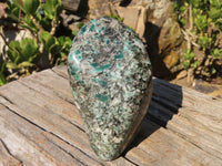 Polished Rare Emerald Mica In Matrix Standing Free Forms x 1 From Mutoko, Zimbabwe - Toprock Gemstones and Minerals 