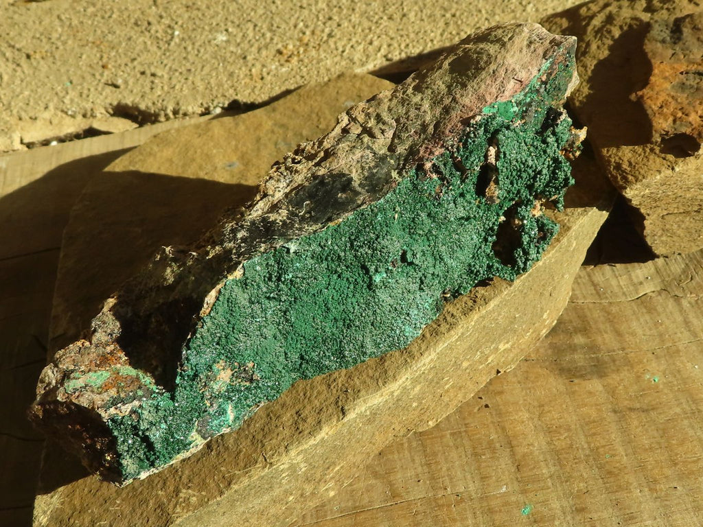 Natural Crystalline Malachite Specimens  x 3 From Congo - Toprock Gemstones and Minerals 