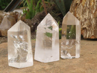 Polished Clear Quartz Crystal Points x 6 From Madagascar - TopRock