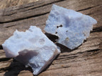 Natural Etched Blue Chalcedony Specimens  x 6 From Malawi - TopRock