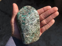 Polished Rare Emerald Mica In Matrix Standing Free Forms x 1 From Mutoko, Zimbabwe - Toprock Gemstones and Minerals 