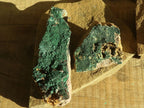 Natural Crystalline Malachite Specimens  x 3 From Congo - Toprock Gemstones and Minerals 