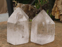 Polished Clear Quartz Crystal Points x 6 From Madagascar - TopRock