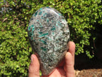 Polished Rare Emerald Mica In Matrix Standing Free Forms x 1 From Mutoko, Zimbabwe - Toprock Gemstones and Minerals 