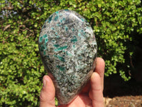 Polished Rare Emerald Mica In Matrix Standing Free Forms x 1 From Mutoko, Zimbabwe - Toprock Gemstones and Minerals 