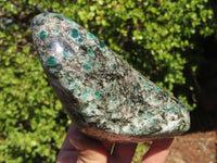 Polished Rare Emerald Mica In Matrix Standing Free Forms x 1 From Mutoko, Zimbabwe - Toprock Gemstones and Minerals 