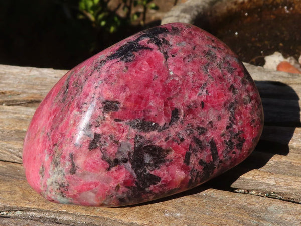 Polished Rare Red Rhodonite Free Form x 1 From Zimbabwe