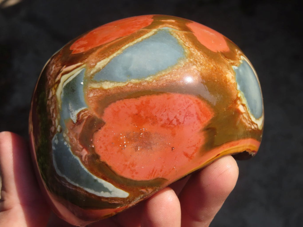 Polished Polychrome Jasper Domed Pieces  x 4 From Madagascar - Toprock Gemstones and Minerals 