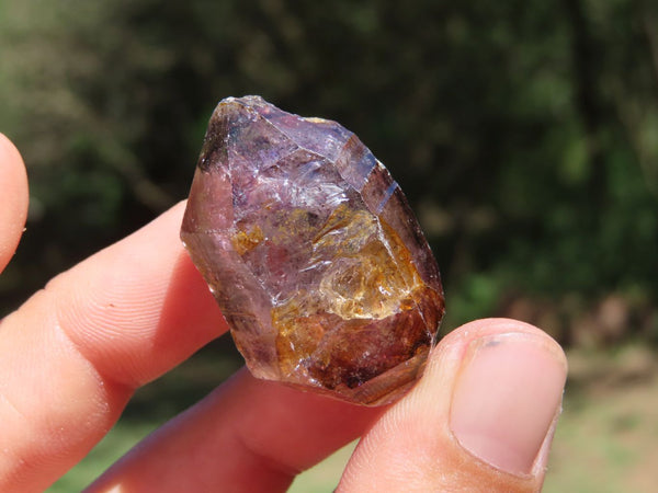 Natural Smokey Single Amethyst Quartz Crystals x 20 From Chiredzi, Zimbabwe - TopRock
