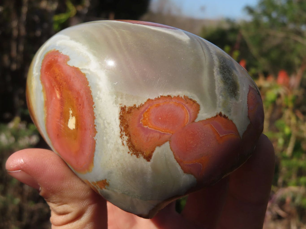 Polished Polychrome Jasper Domed Pieces  x 4 From Madagascar - Toprock Gemstones and Minerals 