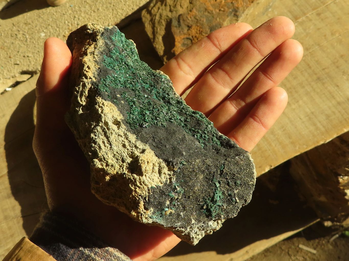 Natural Crystalline Malachite Specimens  x 3 From Congo - Toprock Gemstones and Minerals 