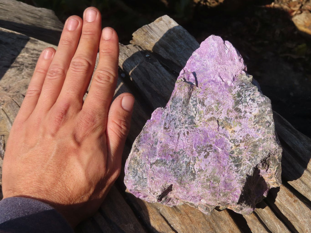 Natural Rough Stichtite & Serpentine Specimens x 2 From Barberton, South Africa - Toprock Gemstones and Minerals 