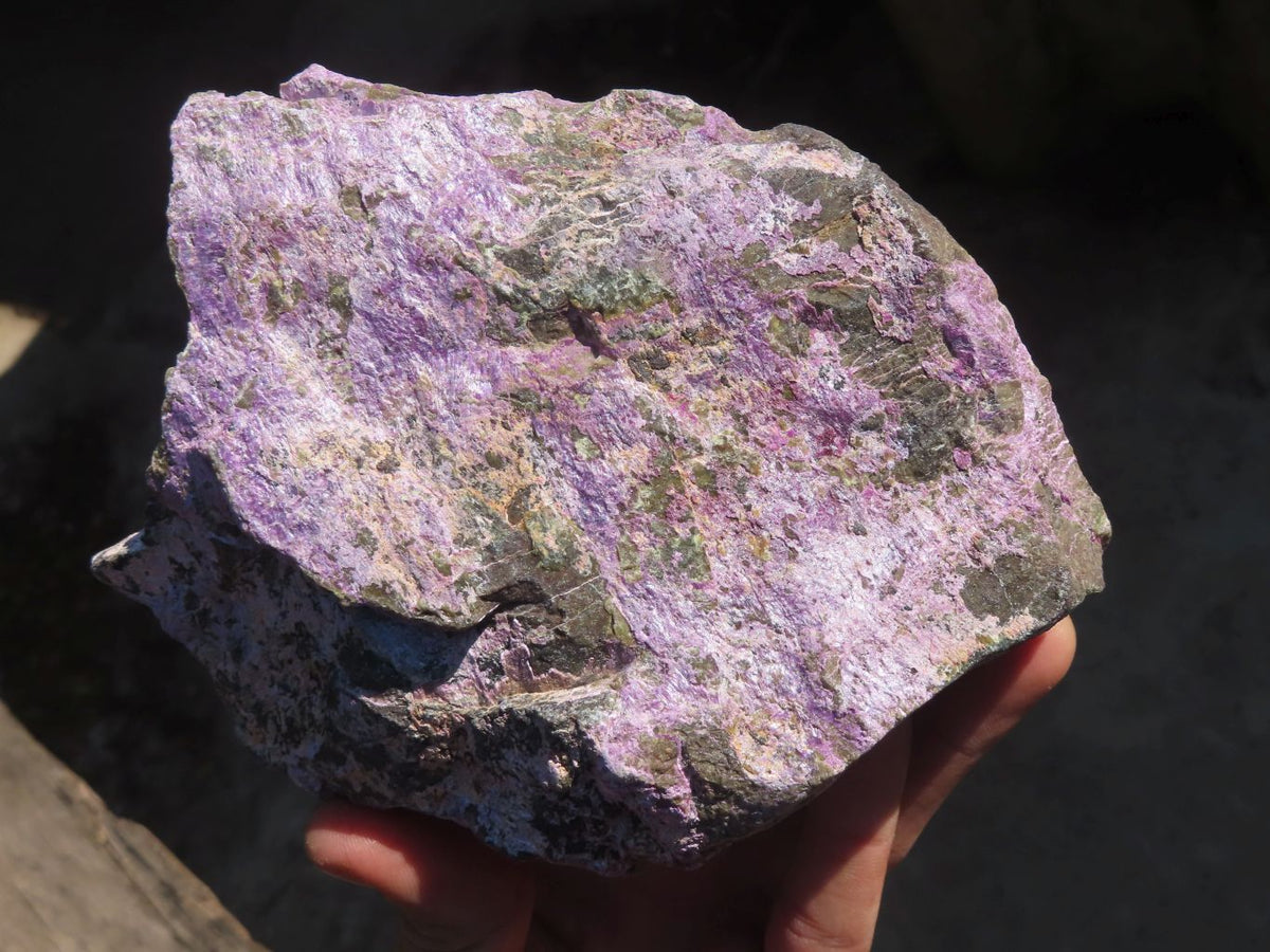 Natural Rough Stichtite & Serpentine Specimens x 2 From Barberton, South Africa - Toprock Gemstones and Minerals 