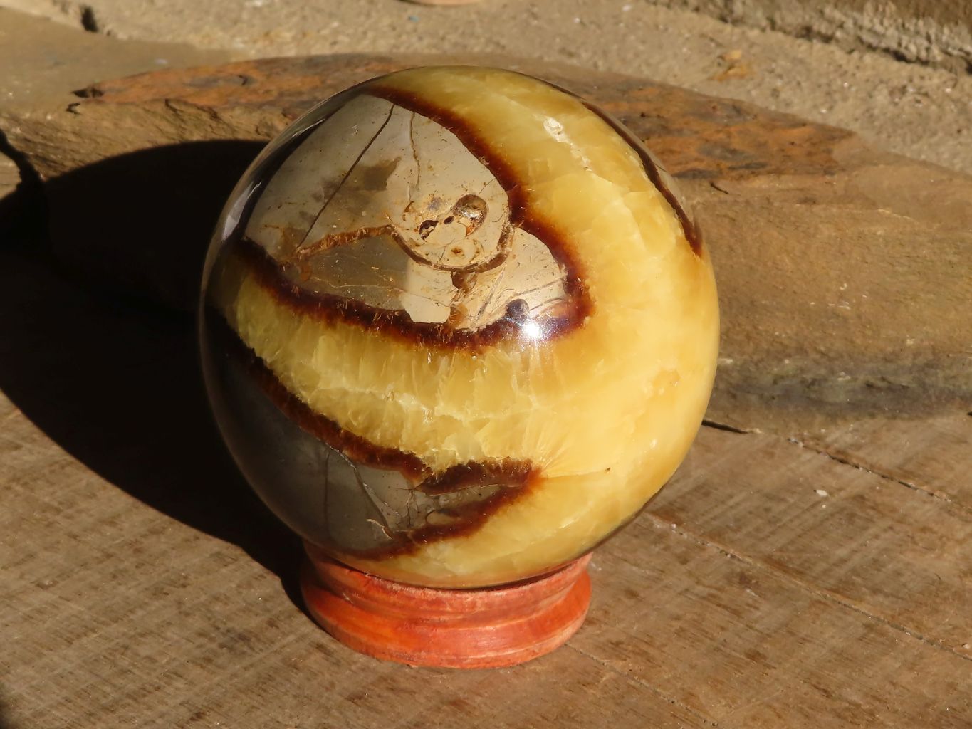 Polished Septerye Sphere x 1 From Mahajanga, Madagascar - Toprock Gemstones and Minerals 