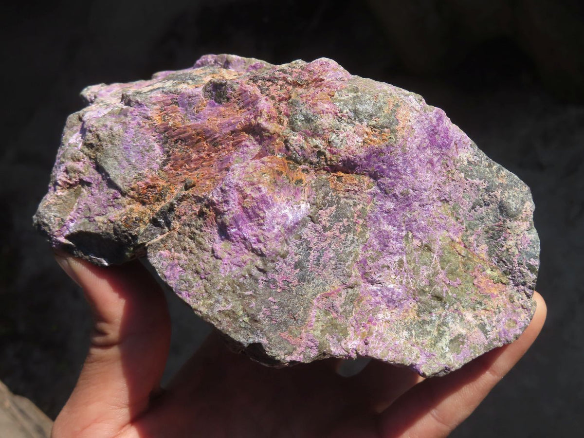 Natural Rough Stichtite & Serpentine Specimens x 2 From Barberton, South Africa - Toprock Gemstones and Minerals 