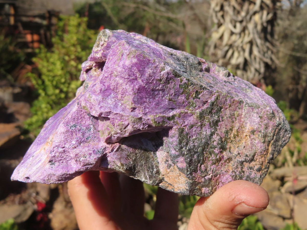 Natural Rough Stichtite & Serpentine Specimens x 2 From Barberton, South Africa - Toprock Gemstones and Minerals 