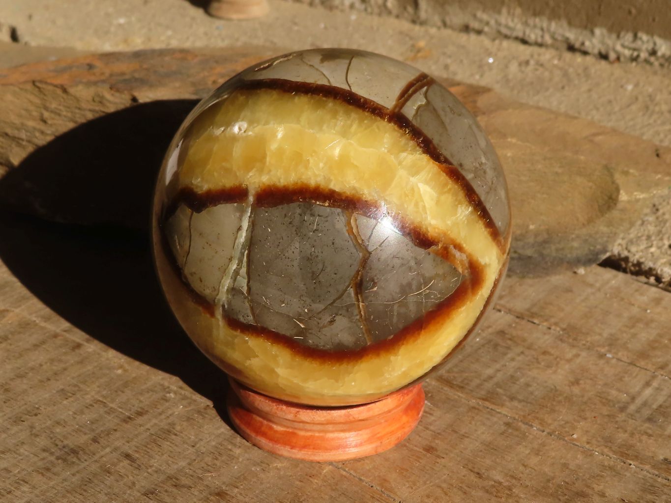 Polished Septerye Sphere x 1 From Mahajanga, Madagascar - Toprock Gemstones and Minerals 