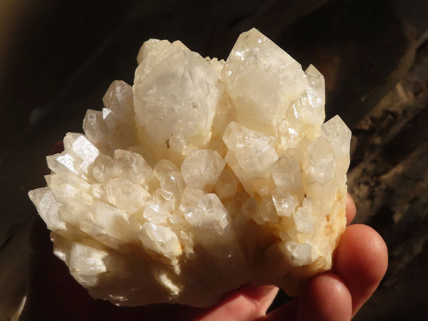Natural Cascading Candle Quartz Clusters  x 4 From Madagascar - Toprock Gemstones and Minerals 