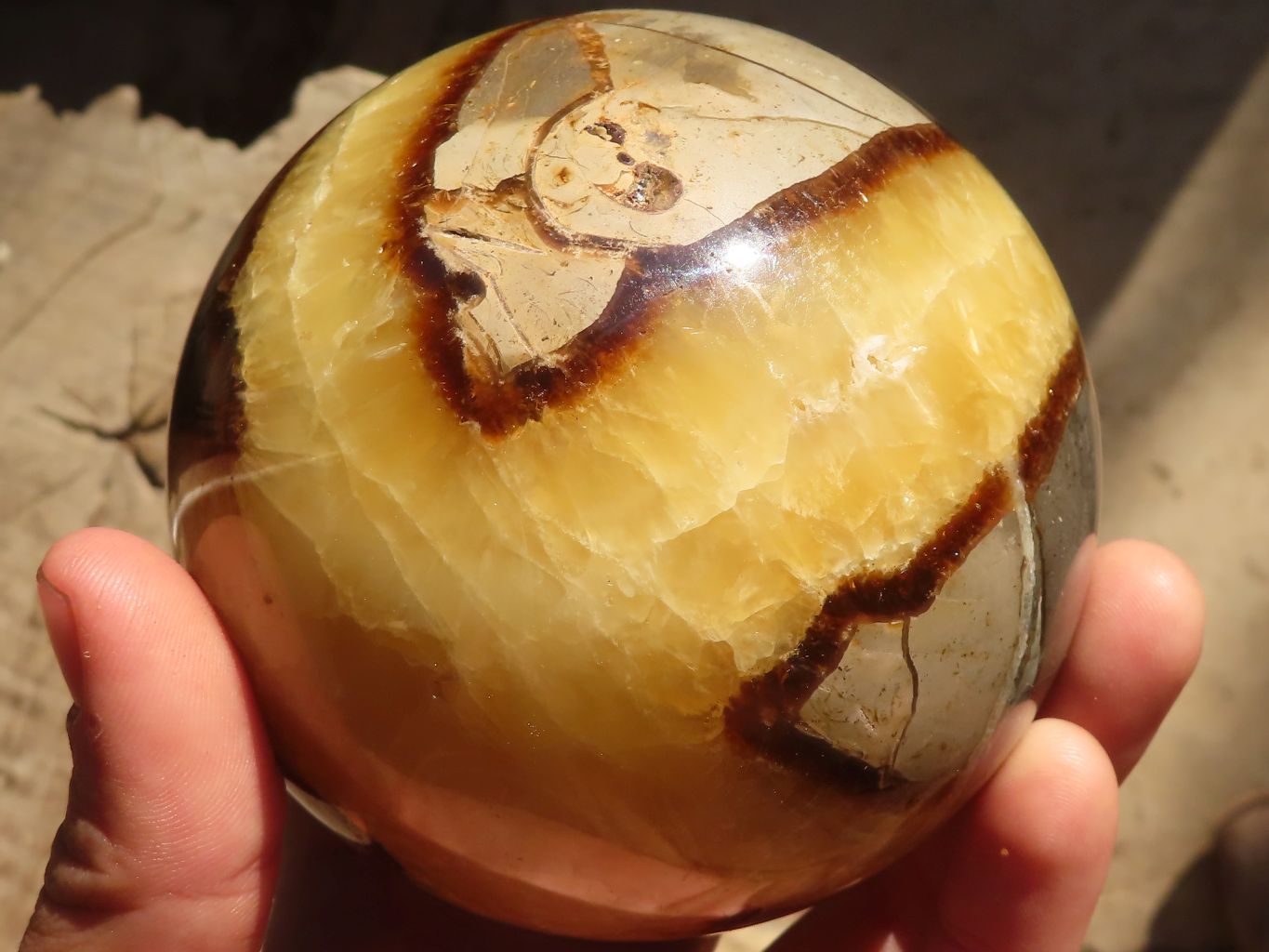 Polished Septerye Sphere x 1 From Mahajanga, Madagascar - Toprock Gemstones and Minerals 