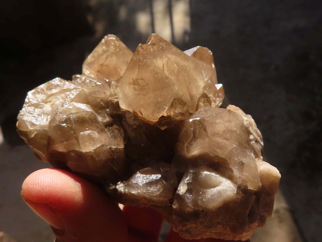 Natural Cascading White Phantom Smokey Quartz Clusters x 6 From Luena, Congo - Toprock Gemstones and Minerals 