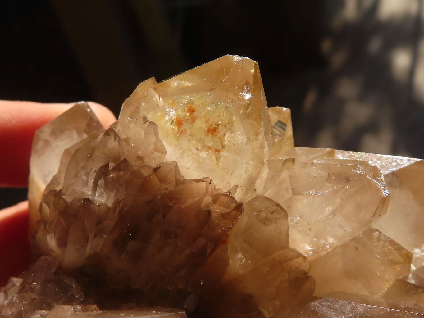 Natural Cascading White Phantom Smokey Quartz Clusters x 6 From Luena, Congo - Toprock Gemstones and Minerals 