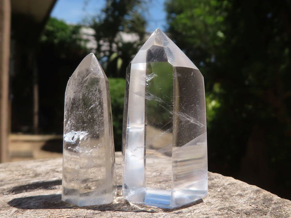 Polished Gorgeous Semi Optic Quartz Points  x 40 From Madagascar - TopRock