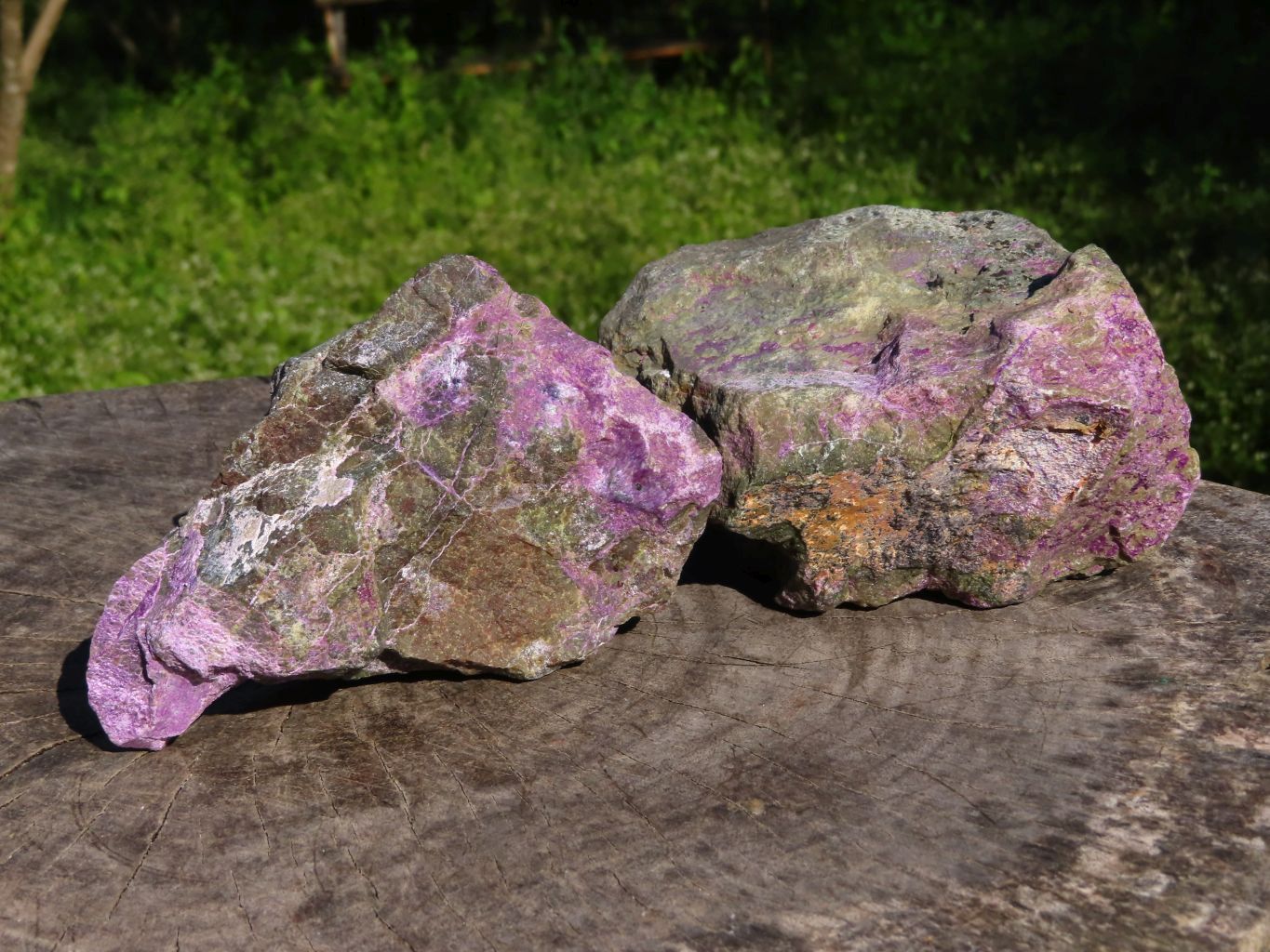 Natural Rare Stichtite & Green Serpentine Specimens x 4 From Barberton, South Africa - TopRock