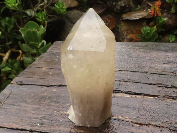 Natural Large Semi Polished Quartz Crystal (Cut To Stand) x 1 From Angola - TopRock