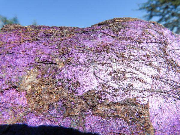 Natural Metallic Purple Purpurite Specimens x 3 From Namibia
