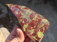 Polished Bastite Dragon Blood Stone Points  x 4 From Tshipise, South Africa - Toprock Gemstones and Minerals 