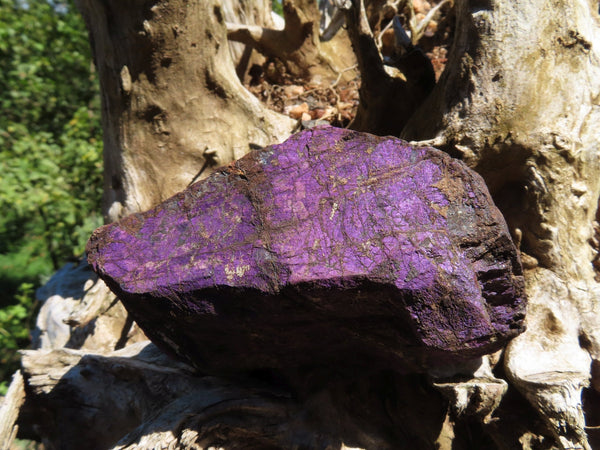Natural Large Metallic Purple Purpurite Specimens x 3 From Namibia - TopRock