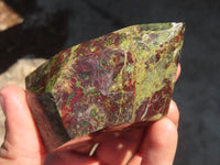 Polished Bastite Dragon Blood Stone Points  x 4 From Tshipise, South Africa - Toprock Gemstones and Minerals 