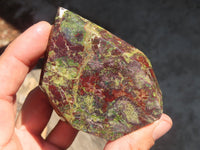 Polished Bastite Dragon Blood Stone Points  x 4 From Tshipise, South Africa - Toprock Gemstones and Minerals 