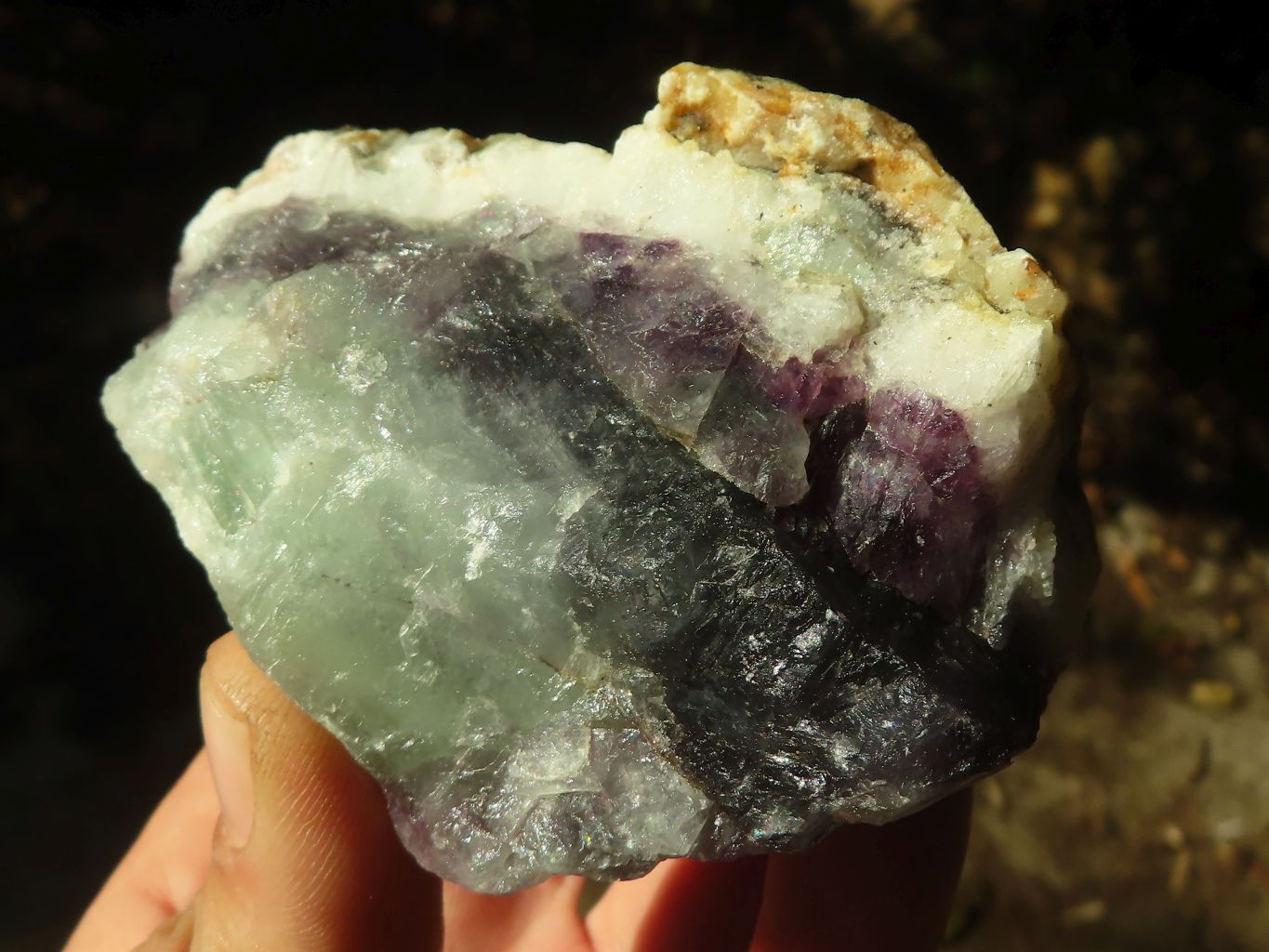 Natural Cobbed Watermelon Fluorite Specimens  x 12 From Uis, Namibia - Toprock Gemstones and Minerals 