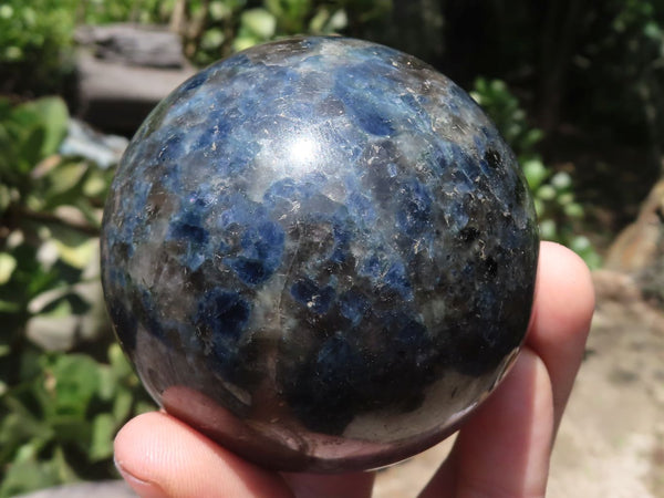 Polished Rare Iolite / Water Sapphire Spheres  x 2 From Madagascar - TopRock
