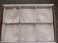 Polished Clear Quartz Crystal Points x 6 From Madagascar - TopRock
