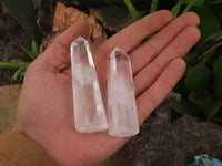 Polished Clear Quartz Crystal Points x 6 From Madagascar - TopRock