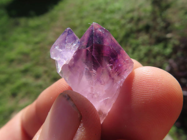 Natural Single Amethyst Spirit Quartz Crystals  x 70 From Boekenhouthoek, South Africa - TopRock