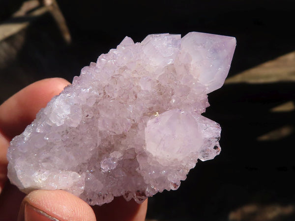 Natural Pale Lilac Spirit Quartz Clusters  x 12 From Boekenhouthoek, South Africa - Toprock Gemstones and Minerals 