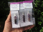 Polished Double Terminated Amethyst with Silver Wire Wrapped Pendant  - sold per piece - From South Africa - TopRock