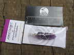 Polished Double Terminated Amethyst with Silver Wire Wrapped Pendant  - sold per piece - From South Africa - TopRock